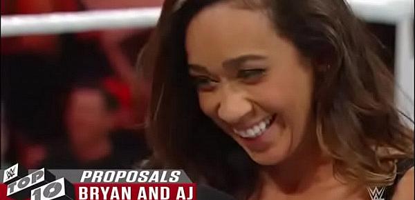  WWE Raw sex fuck Stunning in-ring proposals  WWE Top 10  Nov. 27  2